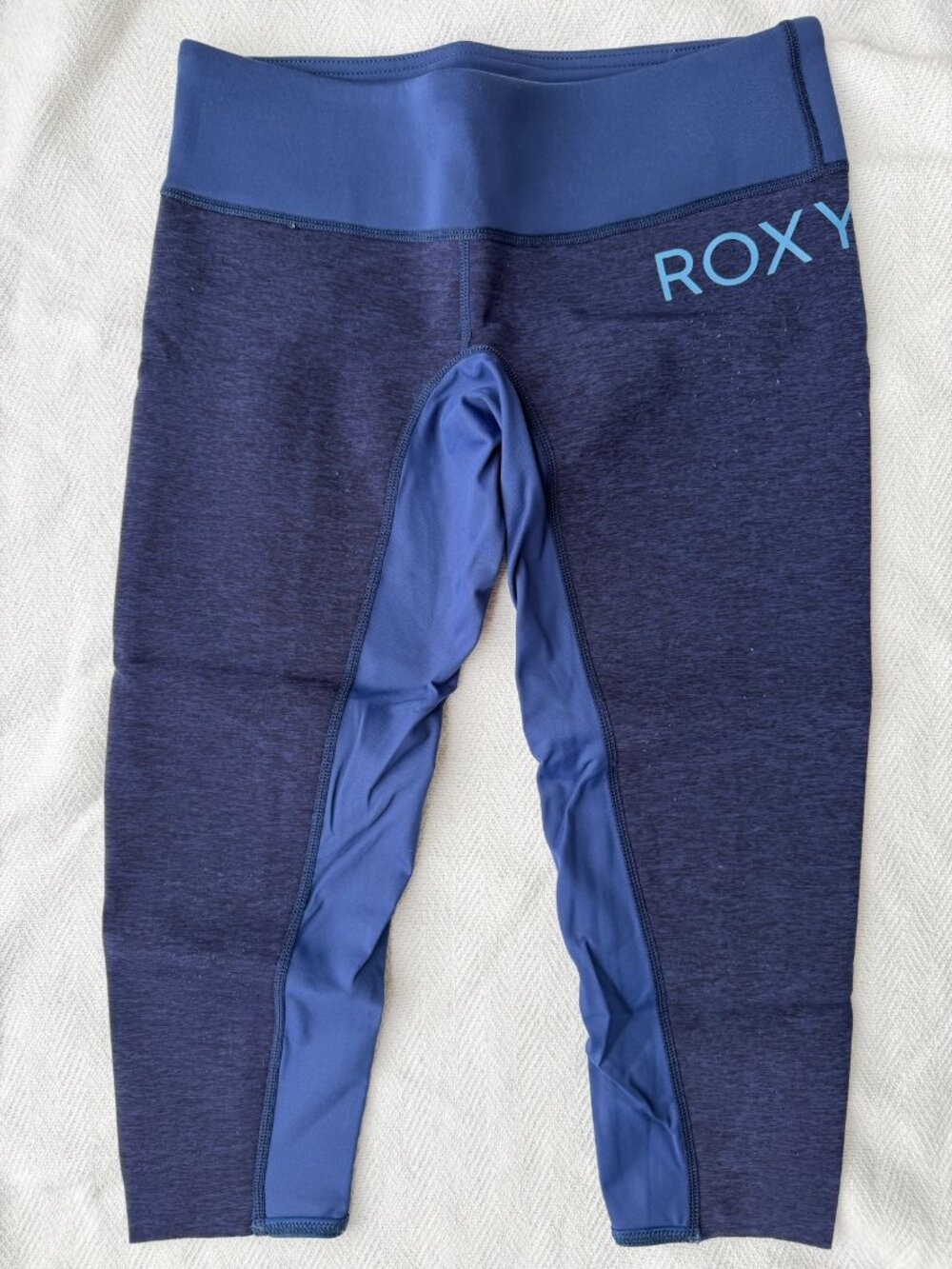 Roxy Salt Water Capri Neoprene Crop Leggings Women's 8 Navy